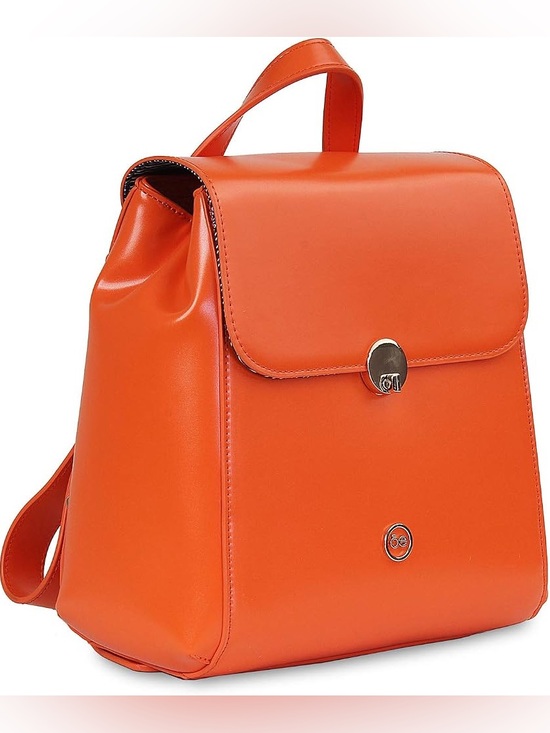 Cloe-Bolso Backpack In Color Naranja/Orange With Dusty NWT